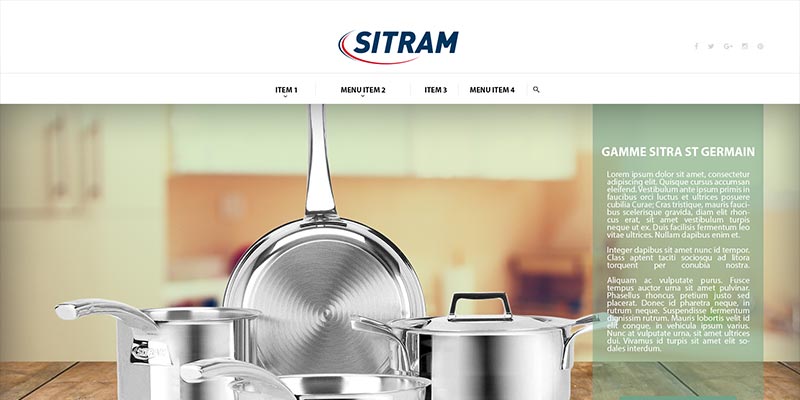 Sitram website design concept