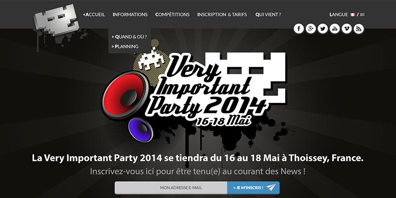 VIP '2014 Demoparty website